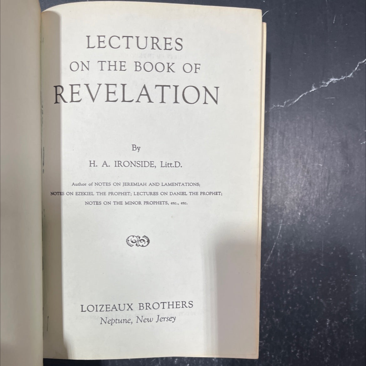 lectures on the book of revelation book, by h. a. ironside, 1981 Hardcover image 2