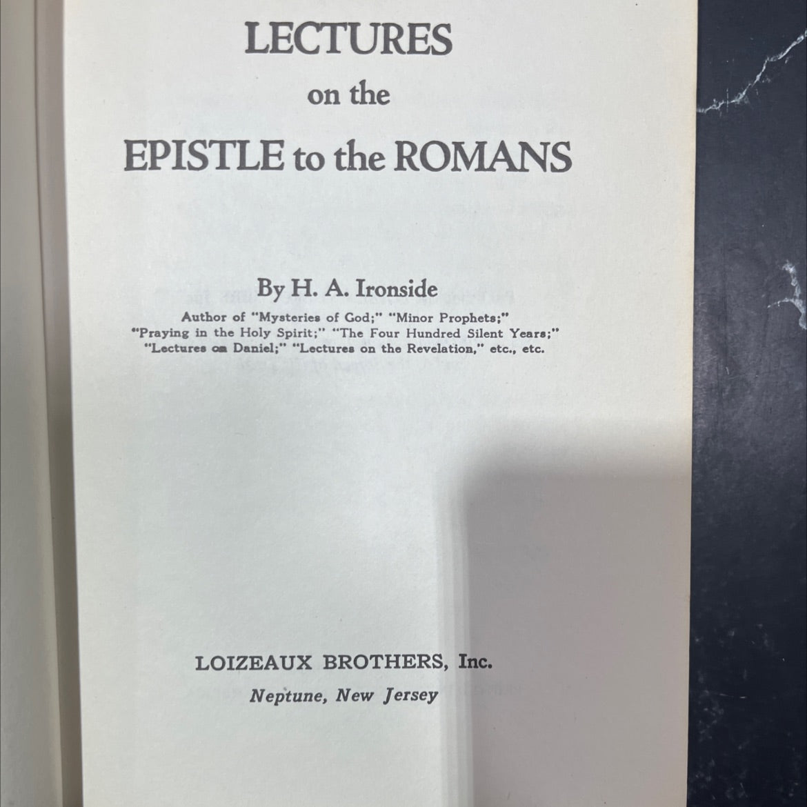 lectures on the epistle to the romans book, by H. A. Ironside, 1981 Hardcover image 2