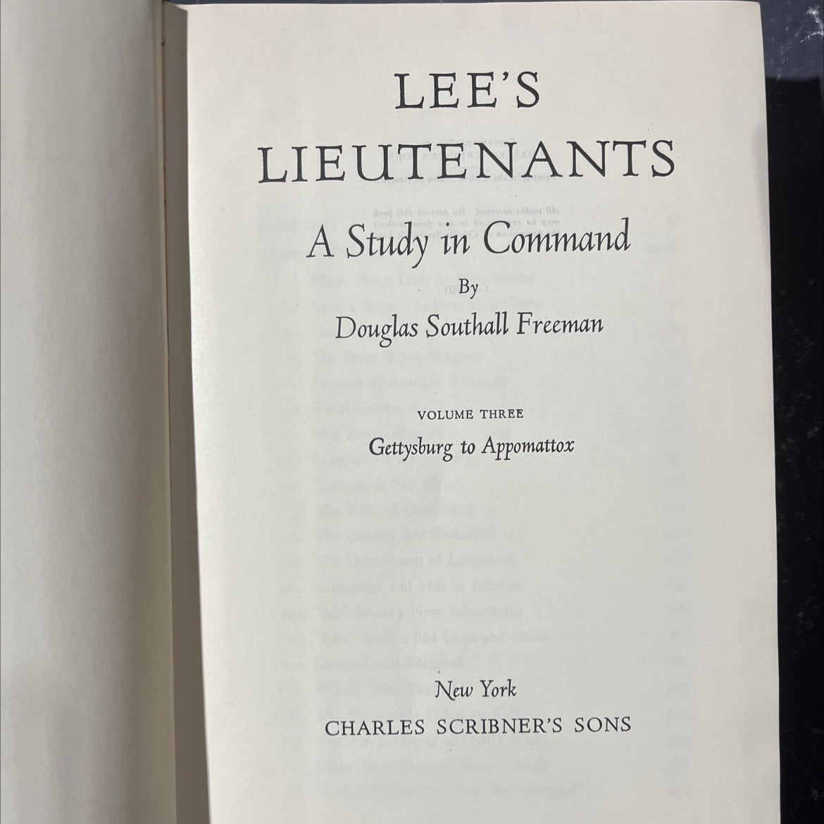 lee's lieutenants a study in command volume three gettysburg to appomattox book, by douglas southall freeman, 1944 image 2