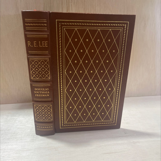 lee book, by douglas southall freeman, 1982 Leather, Vintage image 1