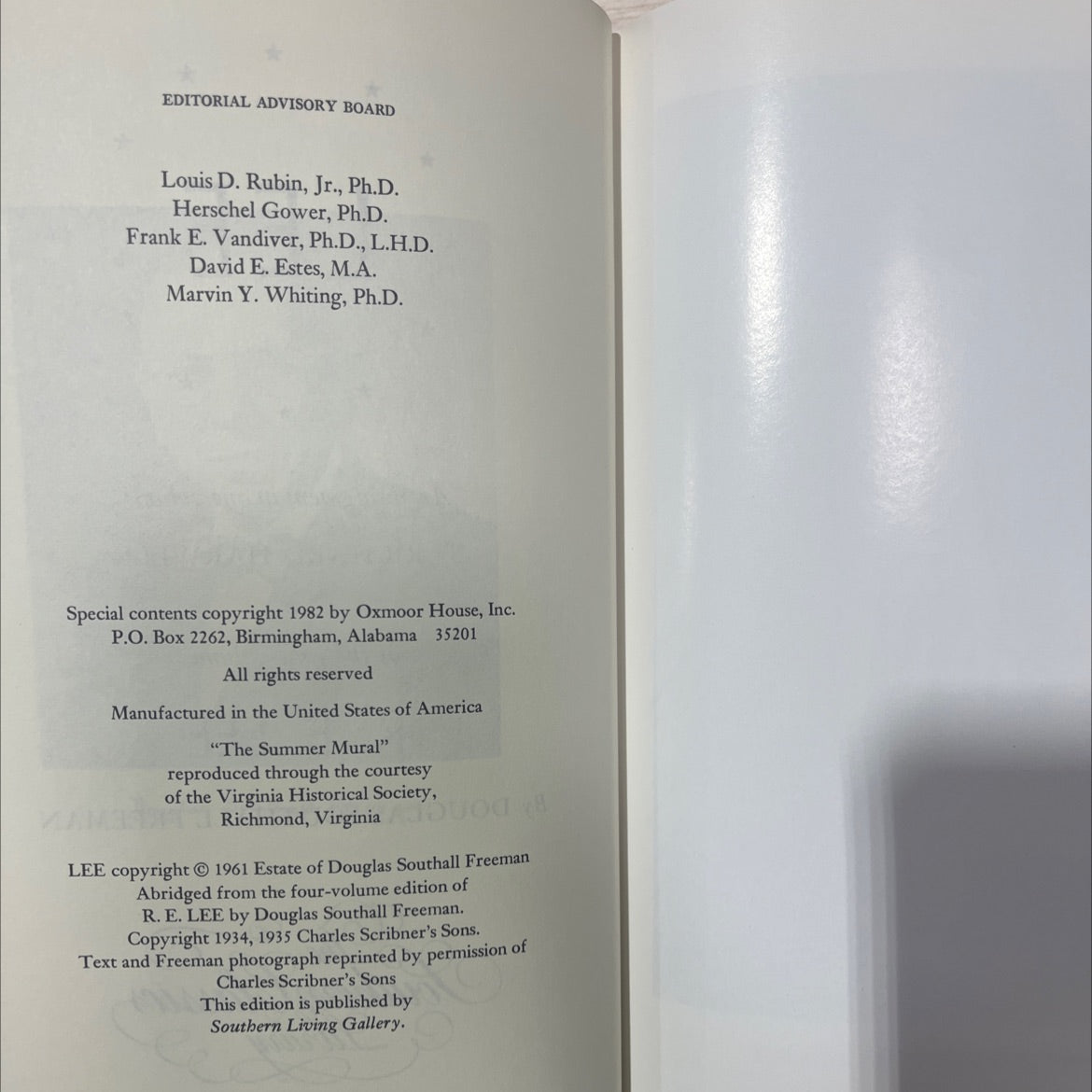 lee book, by douglas southall freeman, 1982 Leather, Vintage image 3