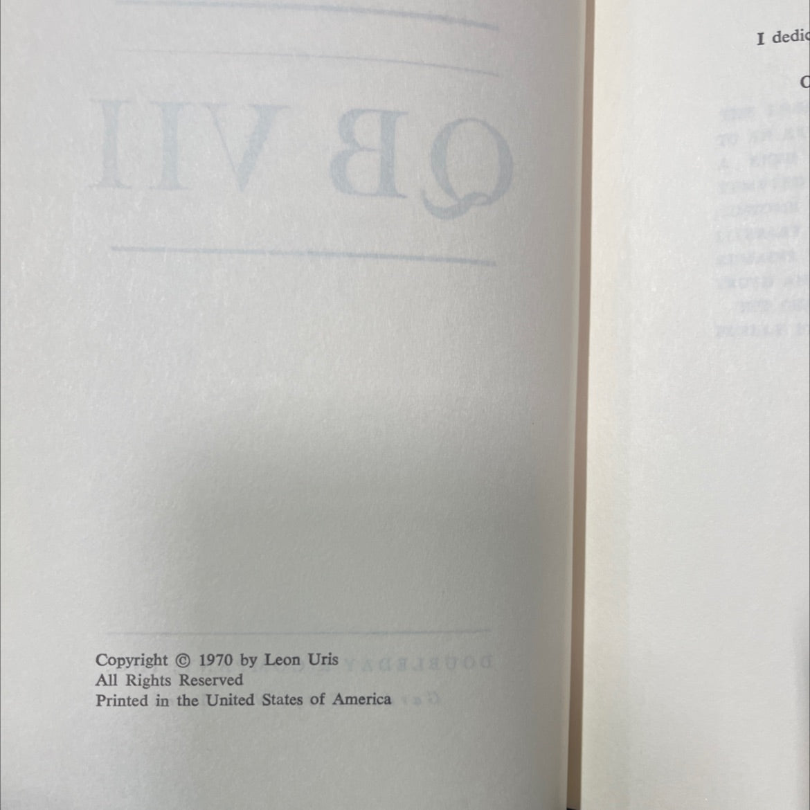 leon uris qb vii book, by Leon Uris, 1970 Hardcover image 3