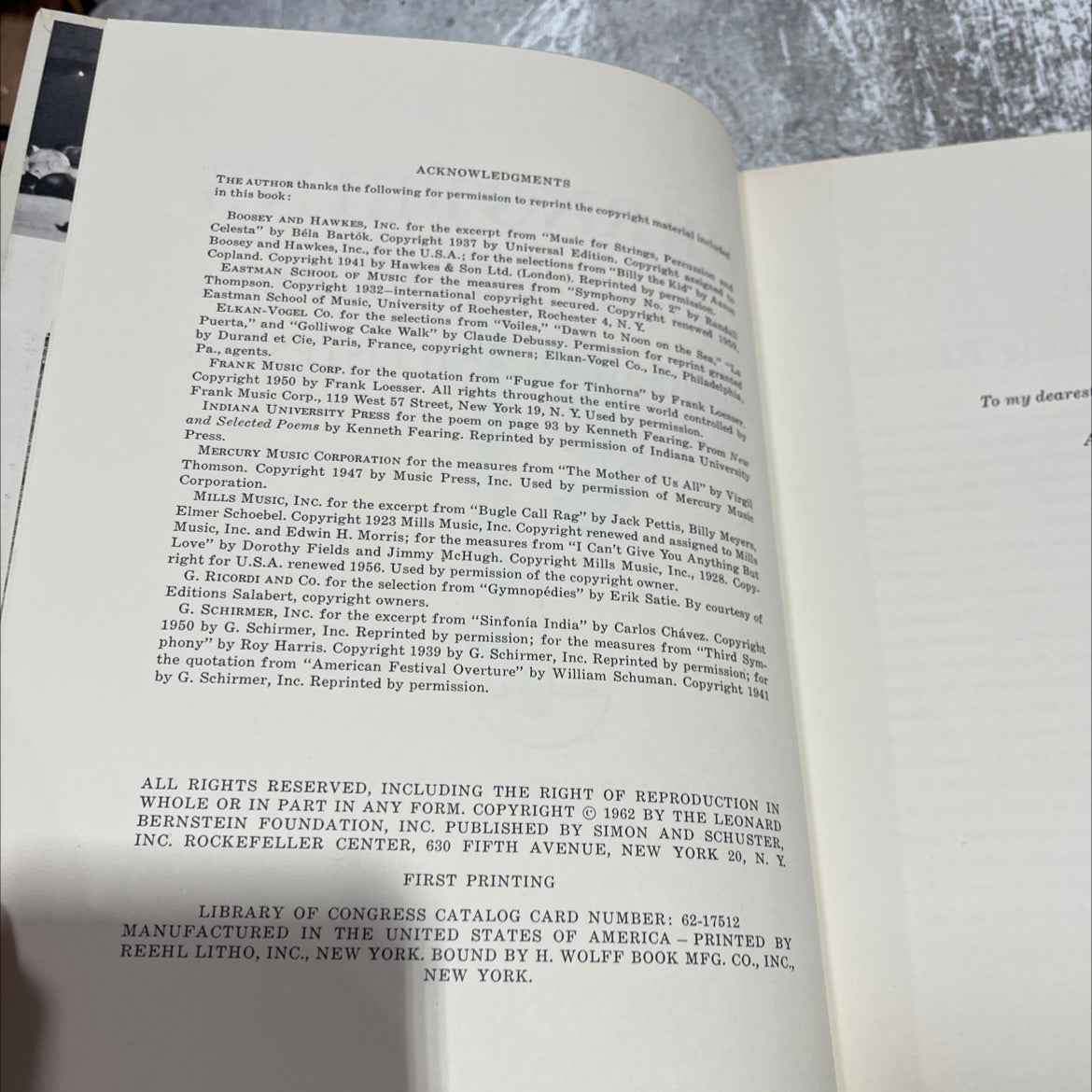 leonard bernstein's young people's concerts for reading and listening book, by leonard bernstein, 1962 Hardcover image 3