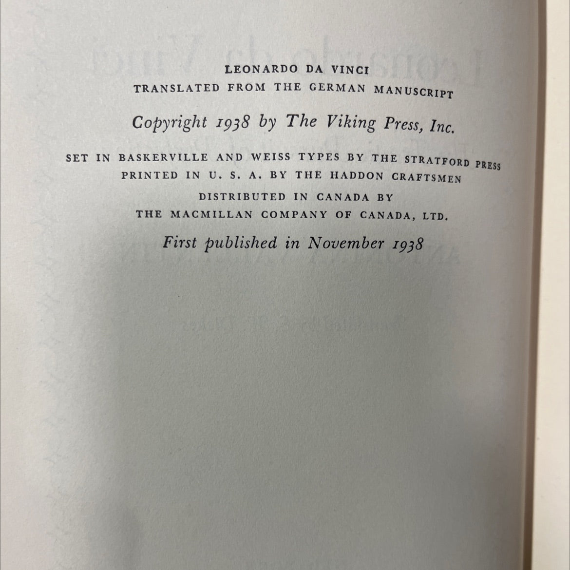 leonardo da vinci the tragic pursuit of perfection book, by antonina vallentin, 1938 Hardcover image 3