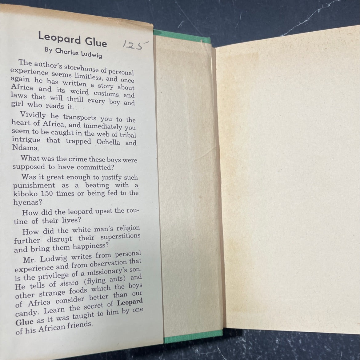 leopard glue book, by charles ludwig, 1946 Hardcover image 4