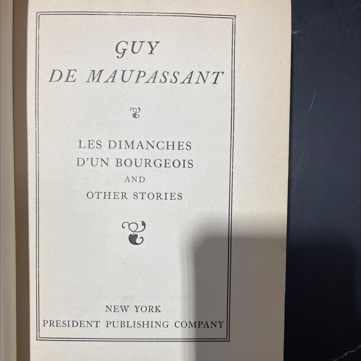 les dimanches d'un bourgeois and other stories book, by guy de maupassant, 1903 Hardcover image 2