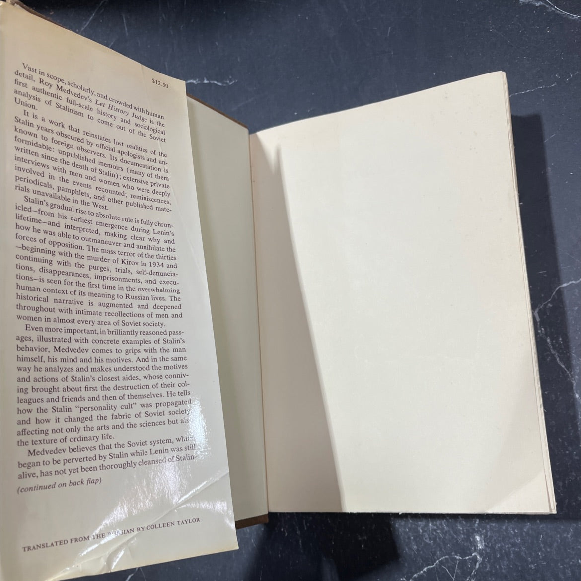 let history judge the origins and consequences of stalinism book, by roy a. medvedev, 1972 Hardcover image 4