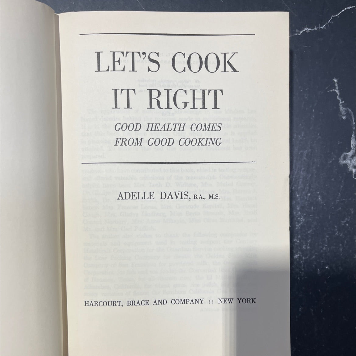 let's cook it right good health comes from good cooking book, by adelle davis, 1947 Hardcover image 2