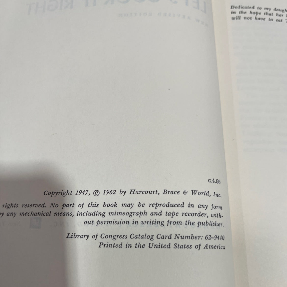 let's cook it right book, by adelle davis, 1962 Hardcover image 3