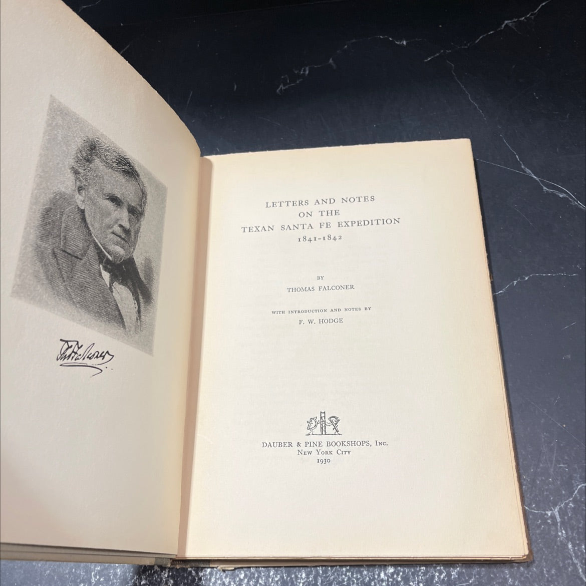 letters and notes on the texan santa fe expedition 1841-1842 book, by thomas falconer, 1930 Hardcover image 2