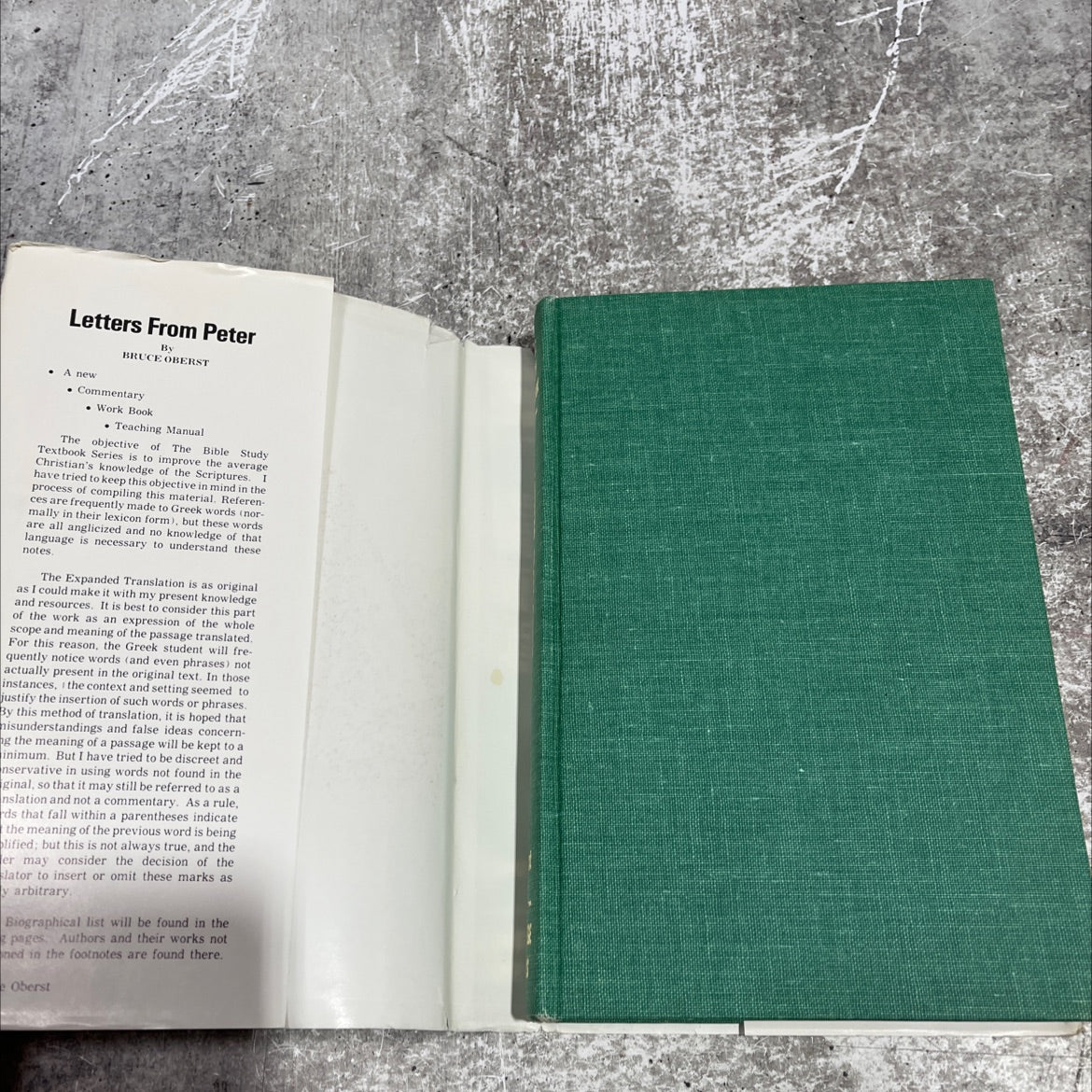 letters from peter a new commentary workbook teaching manual book, by bruce oberst, 1962 Hardcover image 4