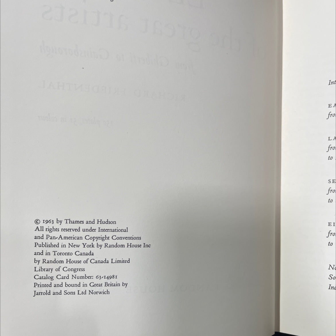 letters of the great artists from ghiberti to gainsborough book, by richard friedenthal, 1963 Hardcover image 3