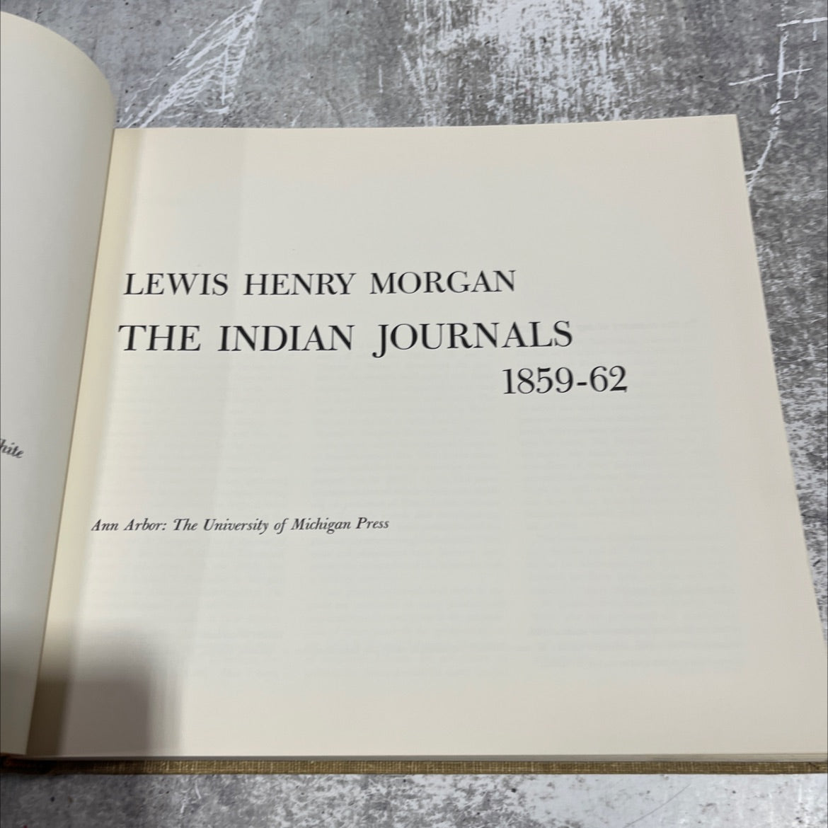 lewis henry morgan the indian journals 1859-62 book, by lewis henry morgan, 1959 Hardcover image 2
