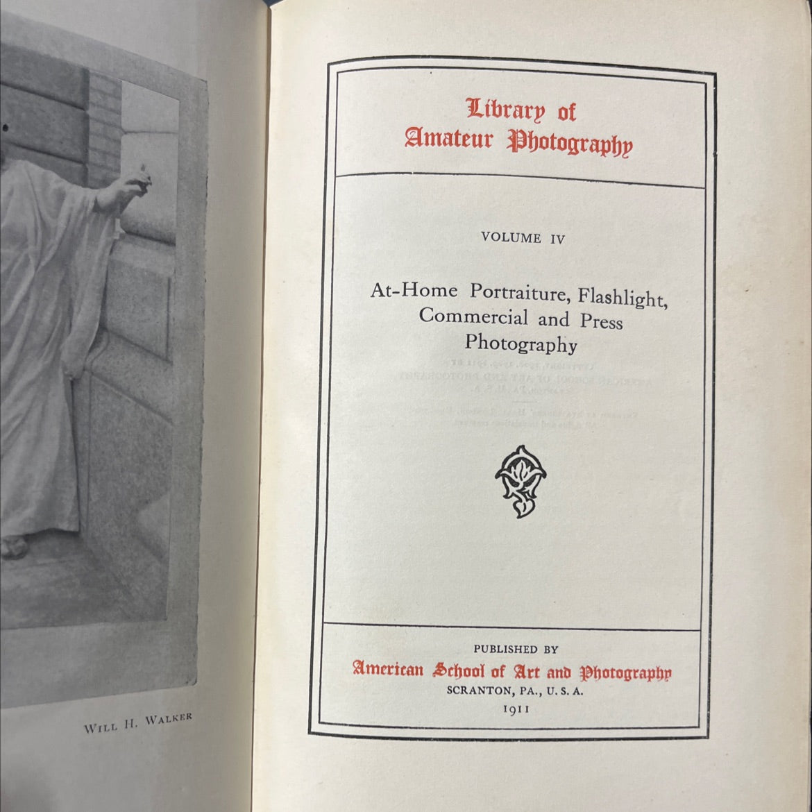 library of amateur photography volume iv at-home portraiture, flashlight, commercial and press photography book, by image 2