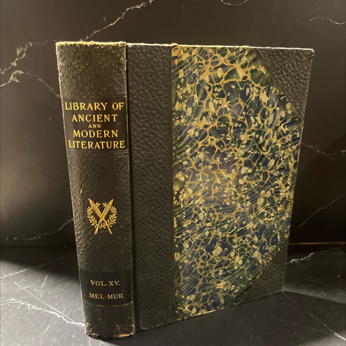 library of ancient and modern literature book, by Harry Thurston Peck, 1901 Leather image 1