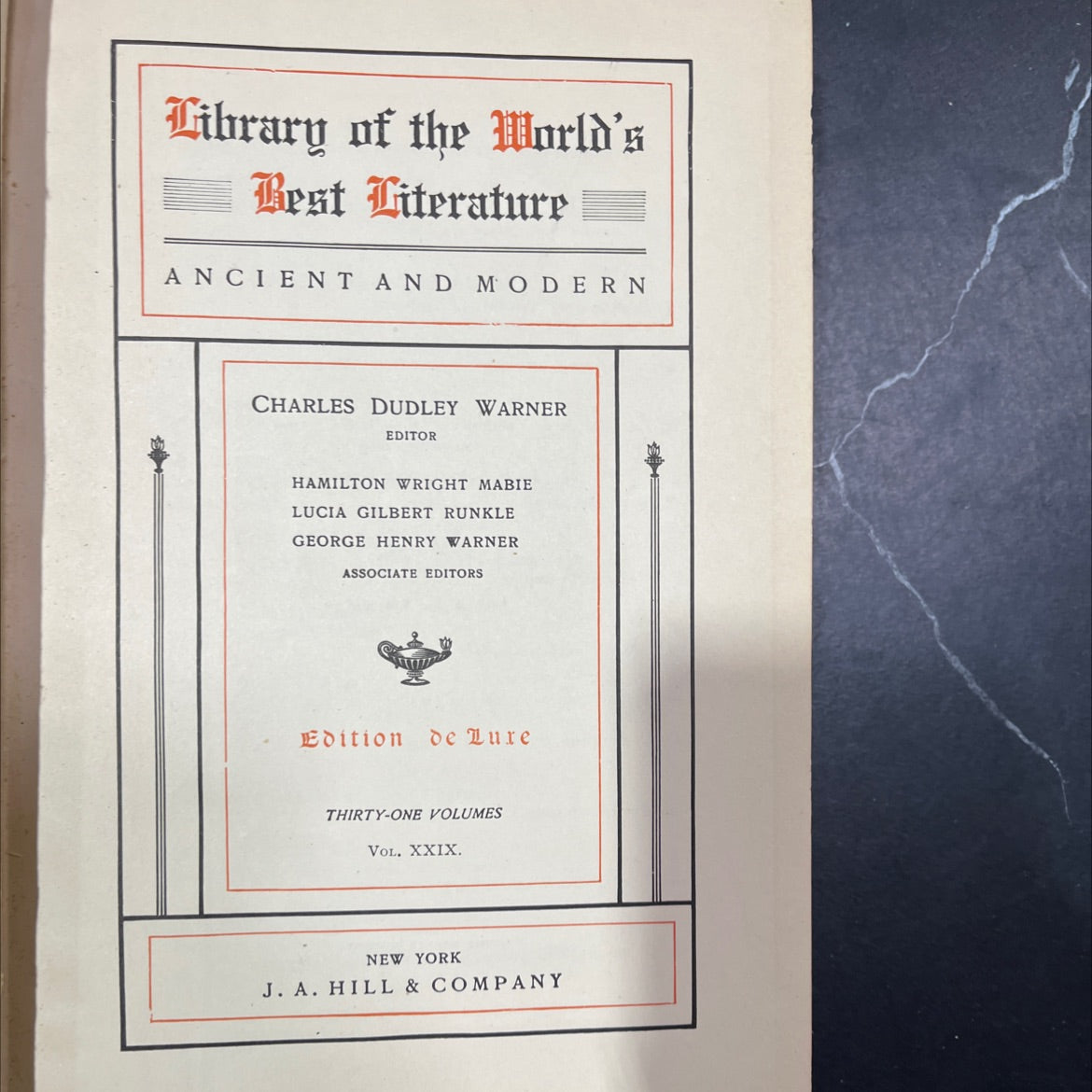library of the world's best literature ancient and modern book, by charles dudley warner, 1902 Hardcover image 2