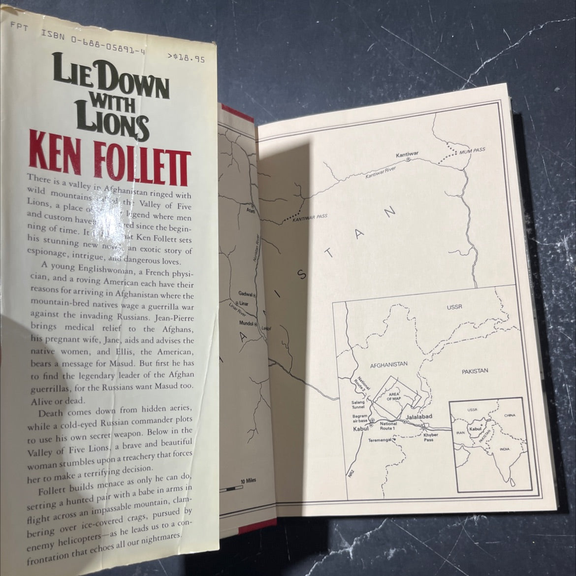 lie down with lions book, by ken follett, 1986 Hardcover image 4