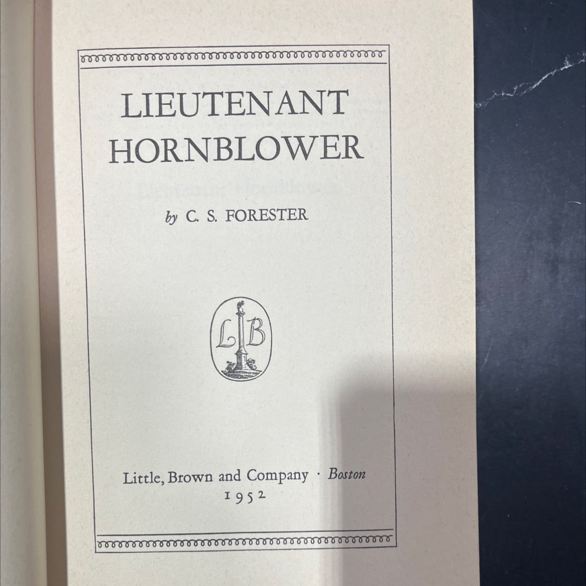 lieutenant hornblower book, by c. s. forester, 1952 Hardcover, First Edition image 2