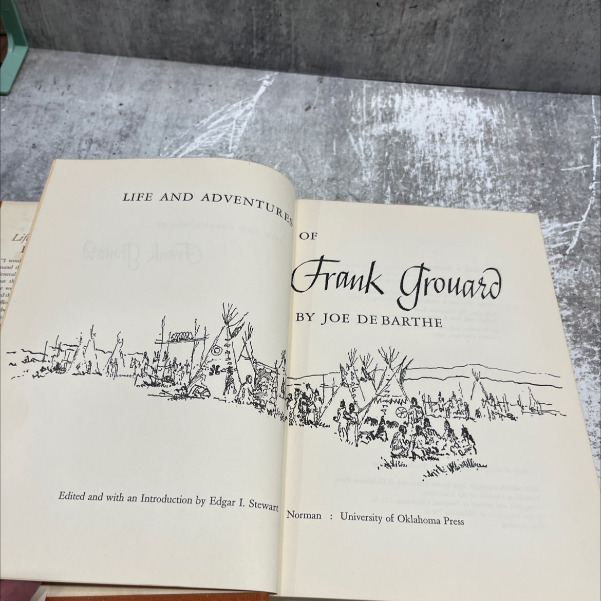 life and adventures of frank grouard book, by joe de barthe, 1958 Hardcover image 2