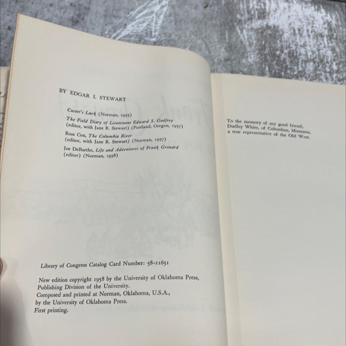 life and adventures of frank grouard book, by joe de barthe, 1958 Hardcover image 3