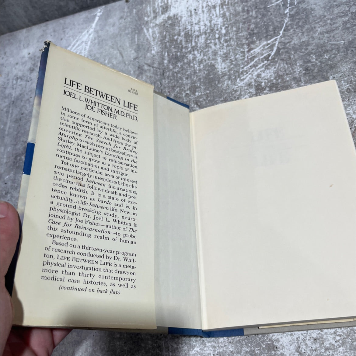life between life book, by Joel L. Whitton, M.D., Ph.D., Joe Fisher, 1986 Hardcover image 4