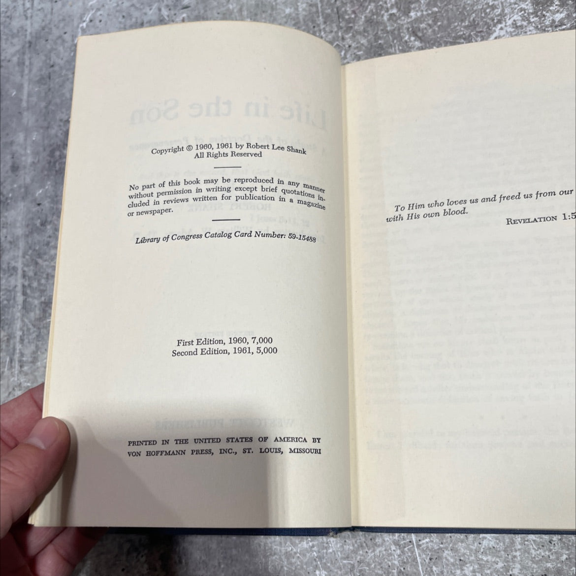 life in the son book, by robert shank, 1961 Hardcover image 3