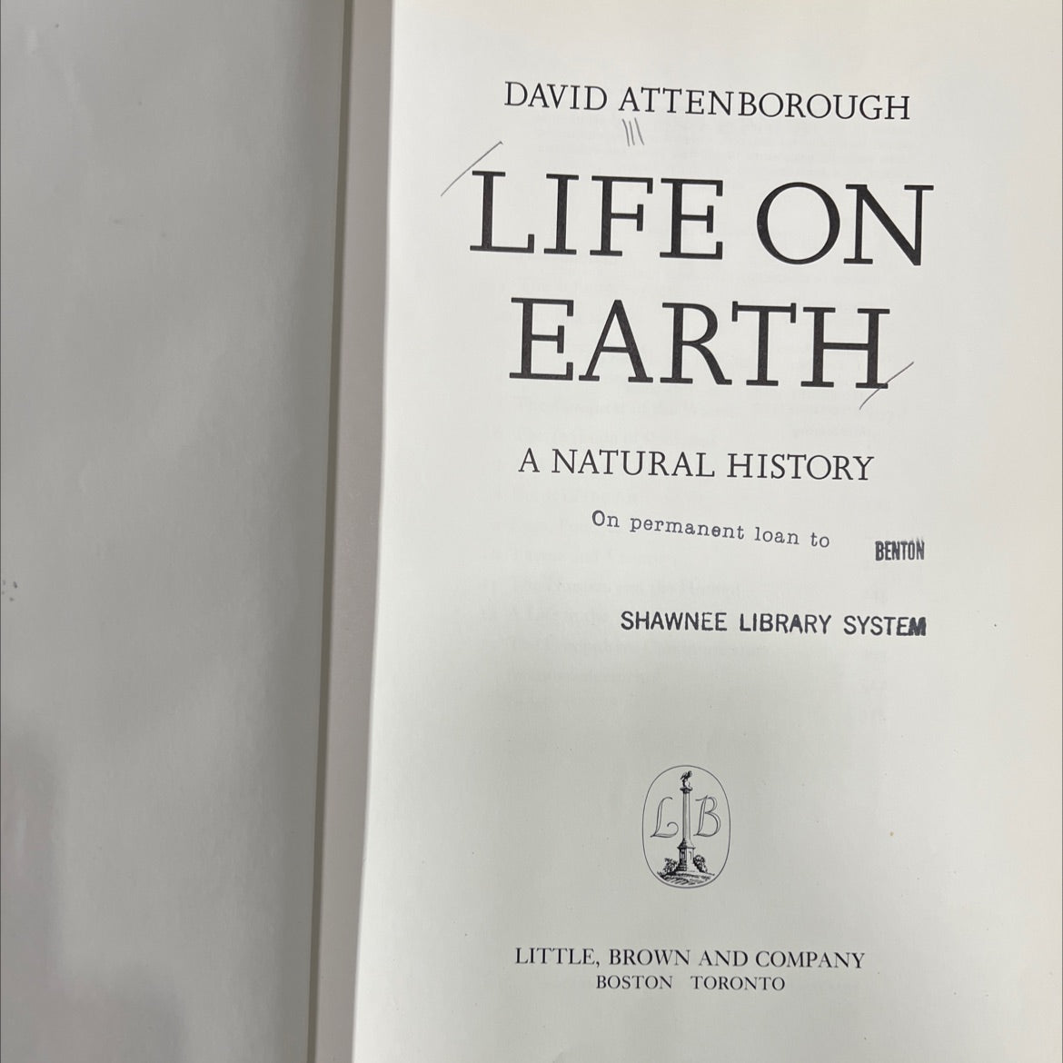 life on earth a natural history book, by david attenborough, 1979 Hardcover image 2