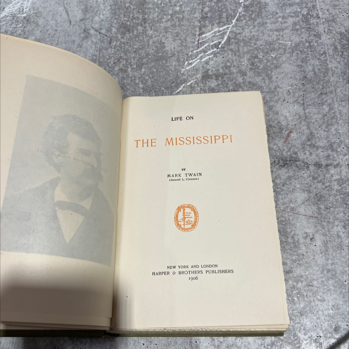 life on the mississippi book, by mark twain, 1906 Hardcover image 2