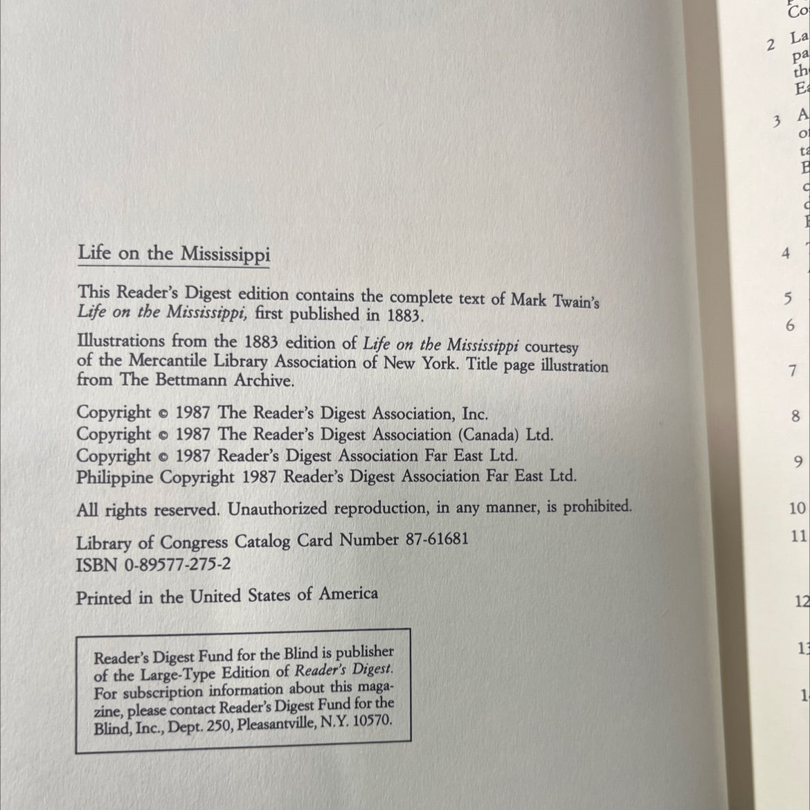 life on the mississippi book, by Mark Twain, 1987 Hardcover image 3