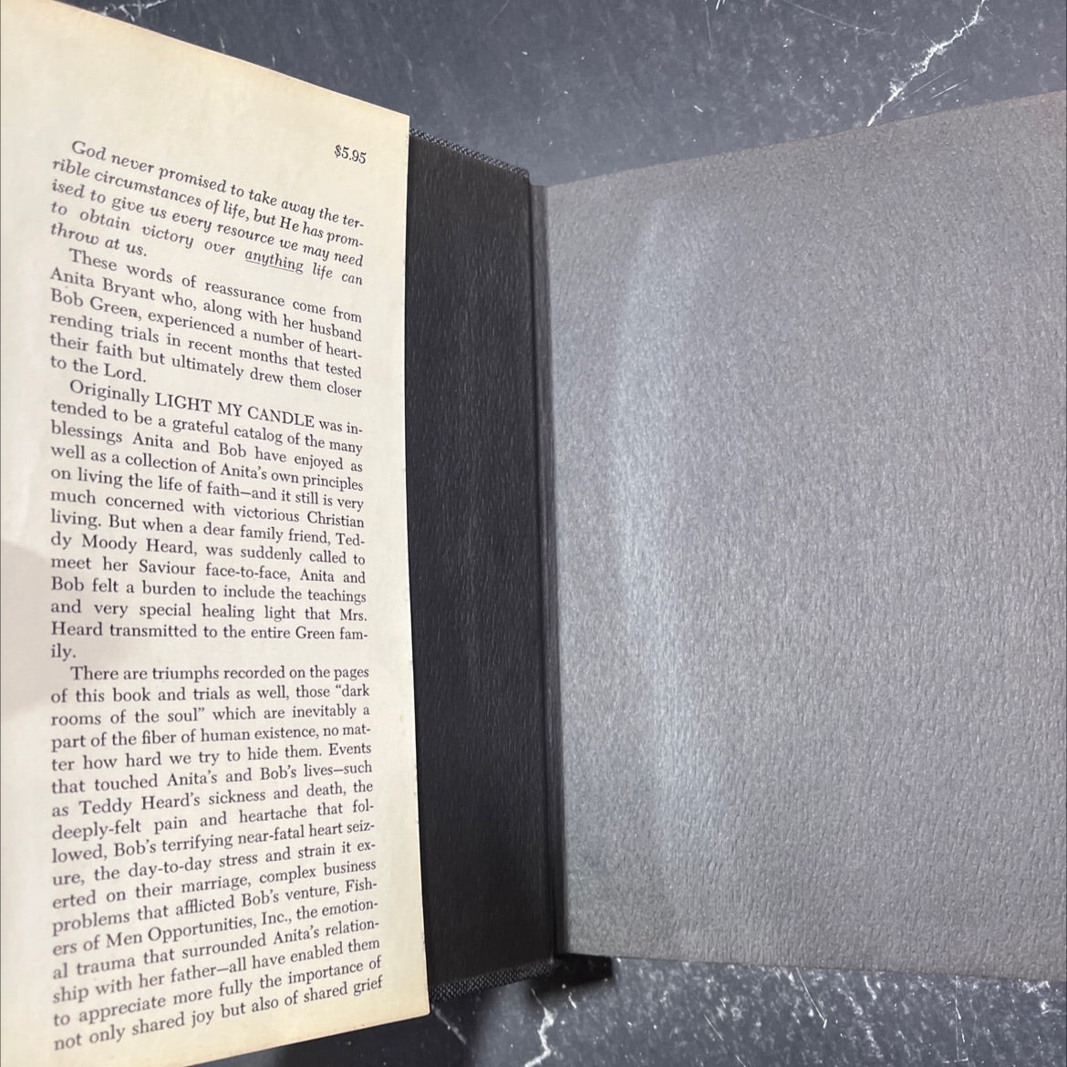 light my candle book, by Anita Bryant and Bob Green, 1974 Hardcover image 4