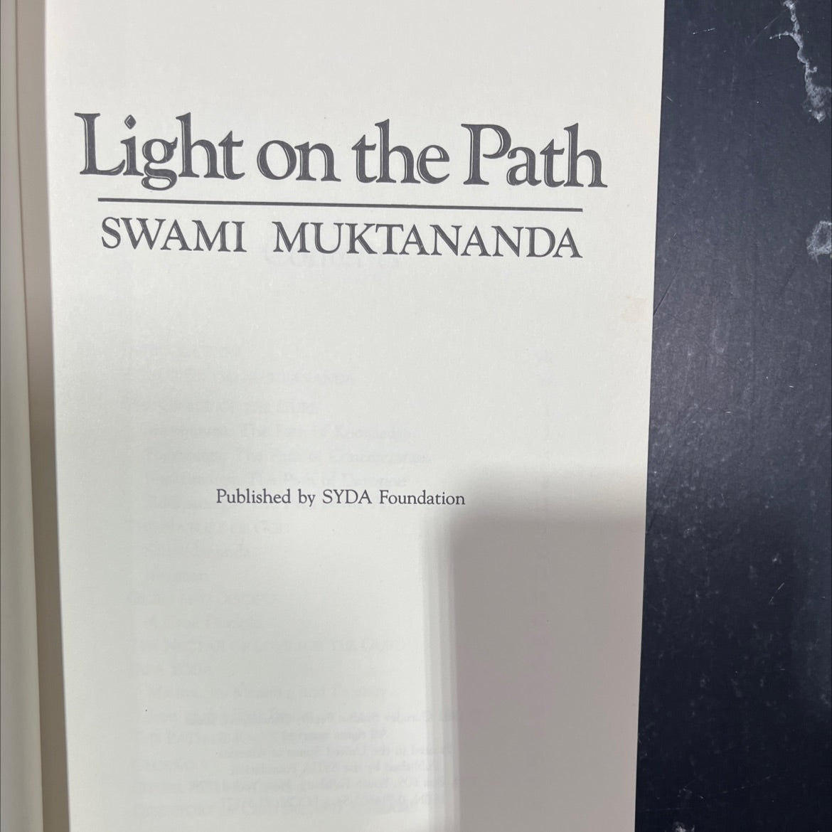 light on the path book, by swami muktananda, 1981 Hardcover image 2