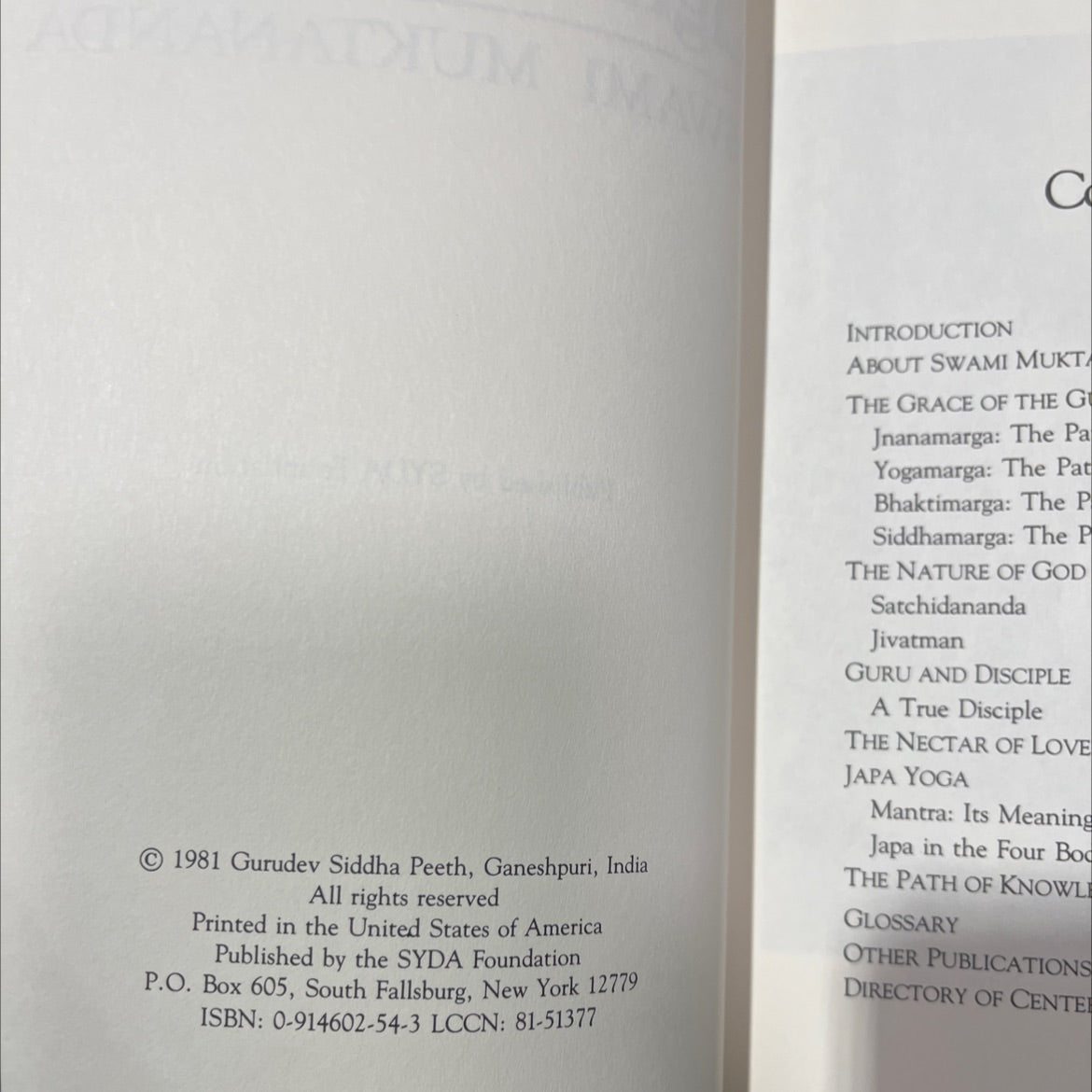 light on the path book, by swami muktananda, 1981 Hardcover image 3