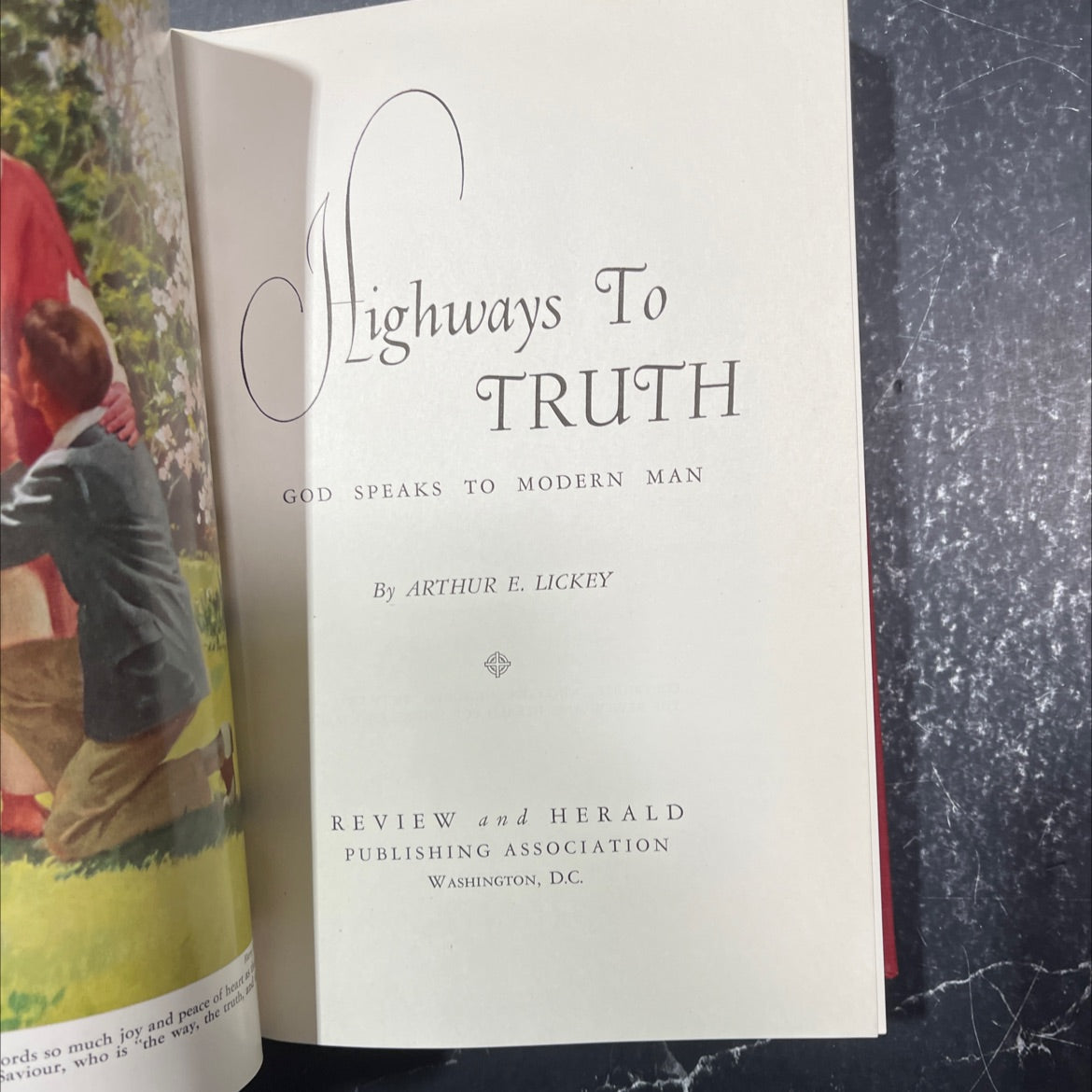 lightways to truth god speaks to modern man book, by arthur e. lickey, 1952 Hardcover image 2
