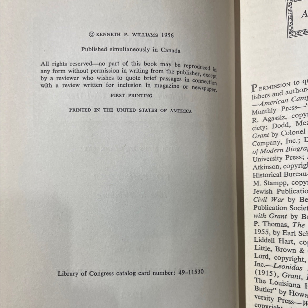 lincoln finds a general book, by avid d. porter, kenneth p. williams, 1956 Hardcover image 3