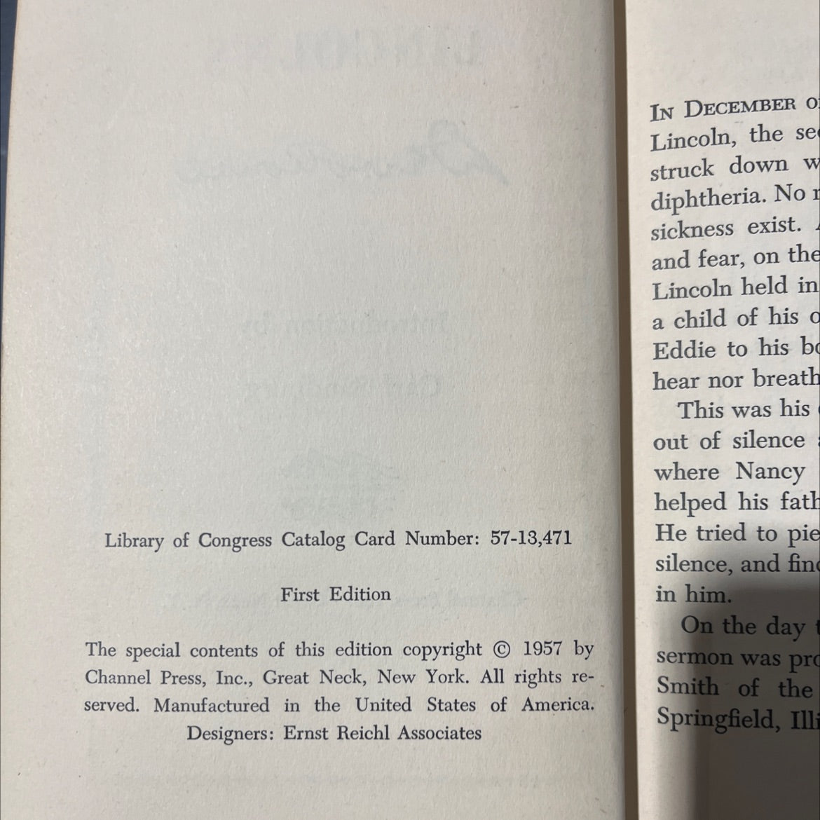 lincoln's devotional book, by unknown, 1957 Hardcover image 3