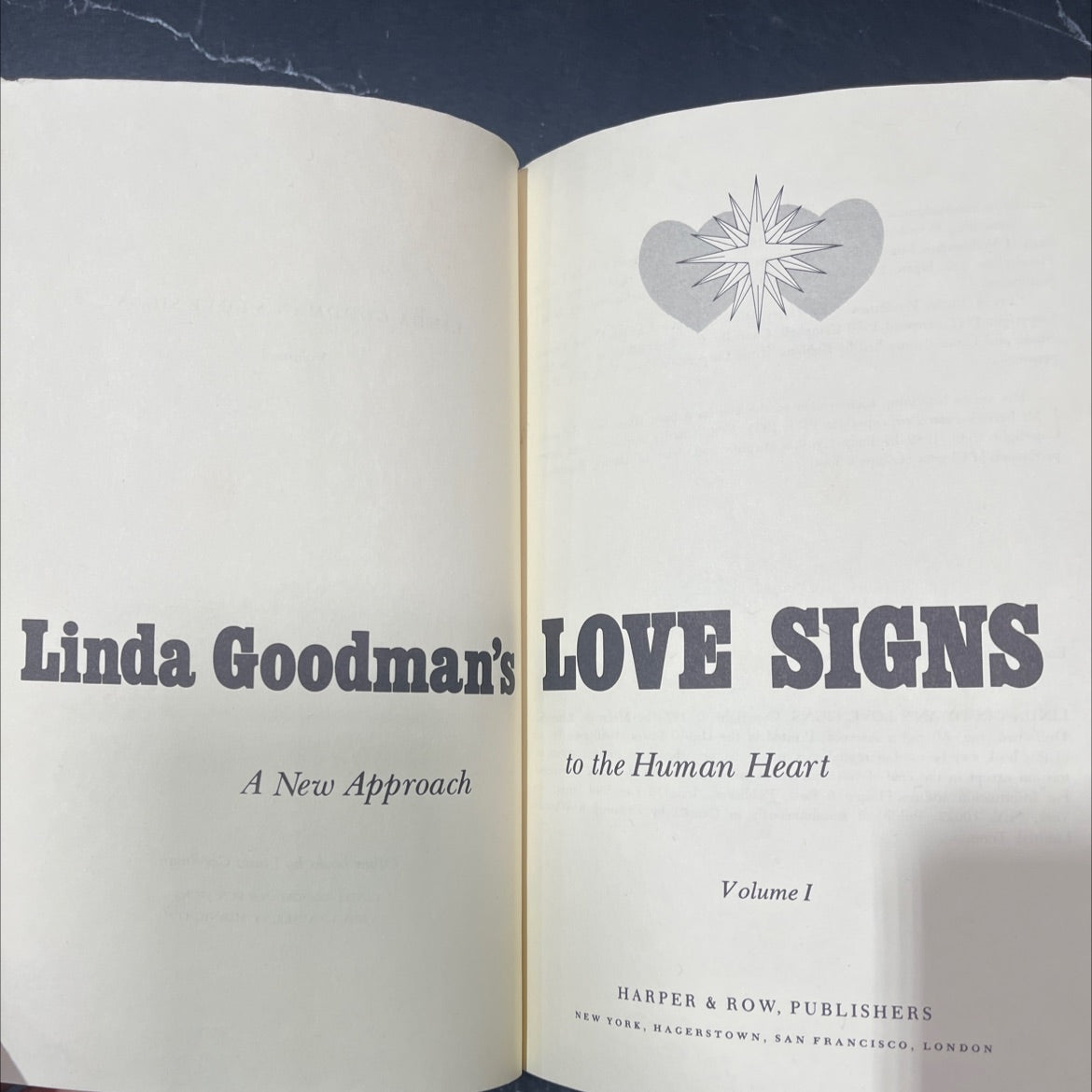 linda goodman's love signs to the human heart a new approach volume i book, by linda goodman, 1978 Hardcover image 2