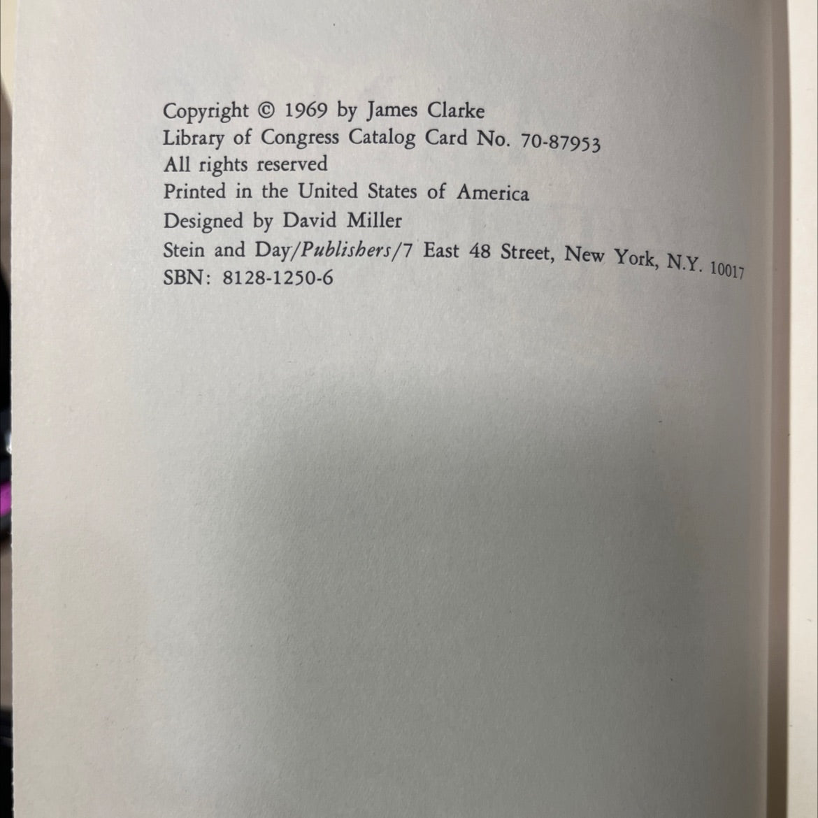 lion man is the prey book, by james clarke, 1969 Hardcover image 3