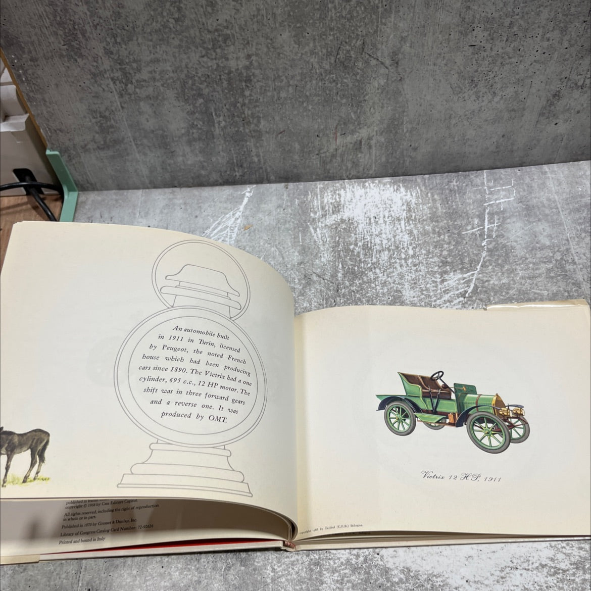 lionel morris antique cars the story of the automobile in pictures book, by unknown, 1970 Hardcover image 4