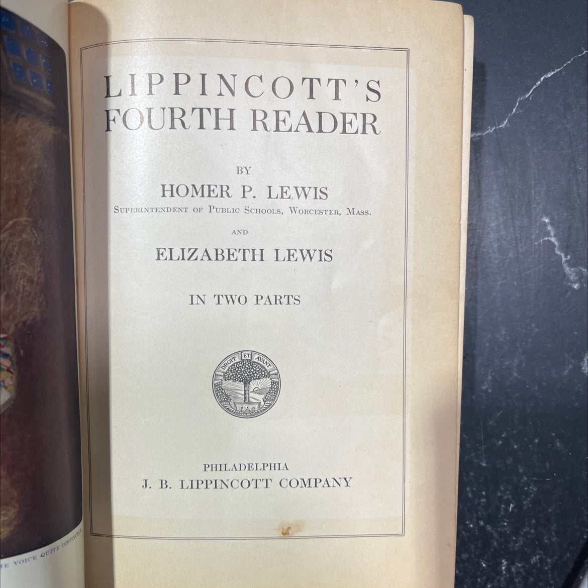 lippincott's fourth reader book, by homer p. lewis, elizabeth lewis, 1913 Hardcover image 2