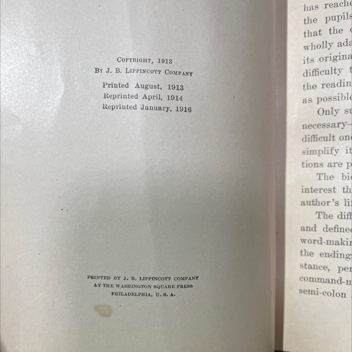 lippincott's fourth reader book, by homer p. lewis, elizabeth lewis, 1913 Hardcover image 3