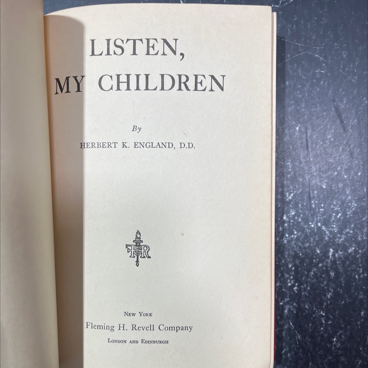 listen, my children book, by herbert k. england, 1944 Hardcover image 2