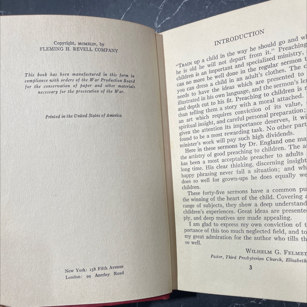 listen, my children book, by herbert k. england, 1944 Hardcover image 3