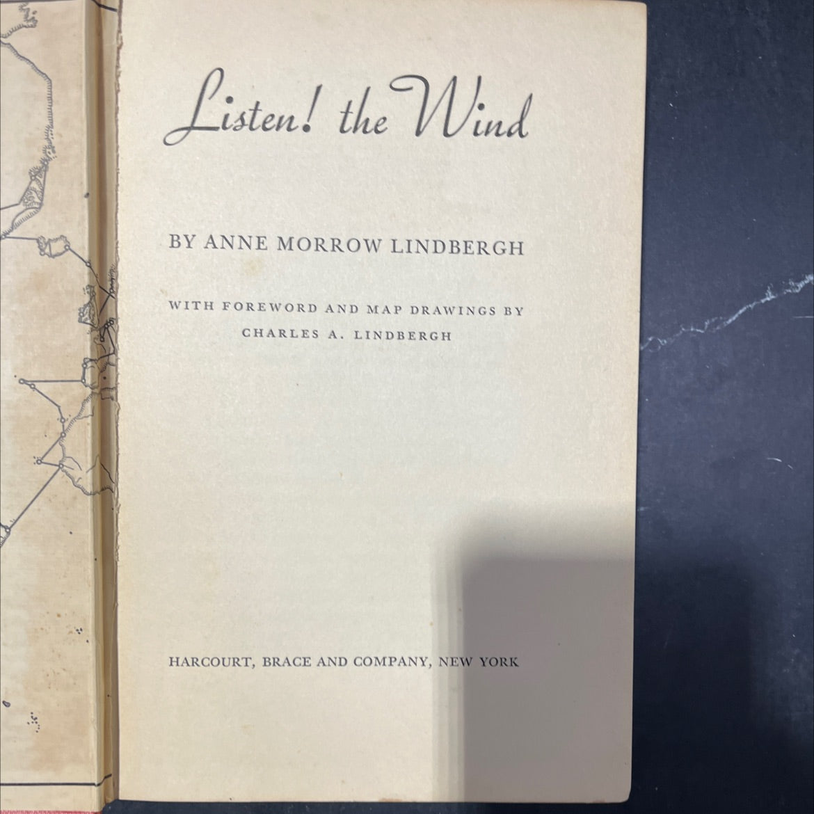 listen! the wind book, by anne morrow lindbergh, 1938 Hardcover image 2