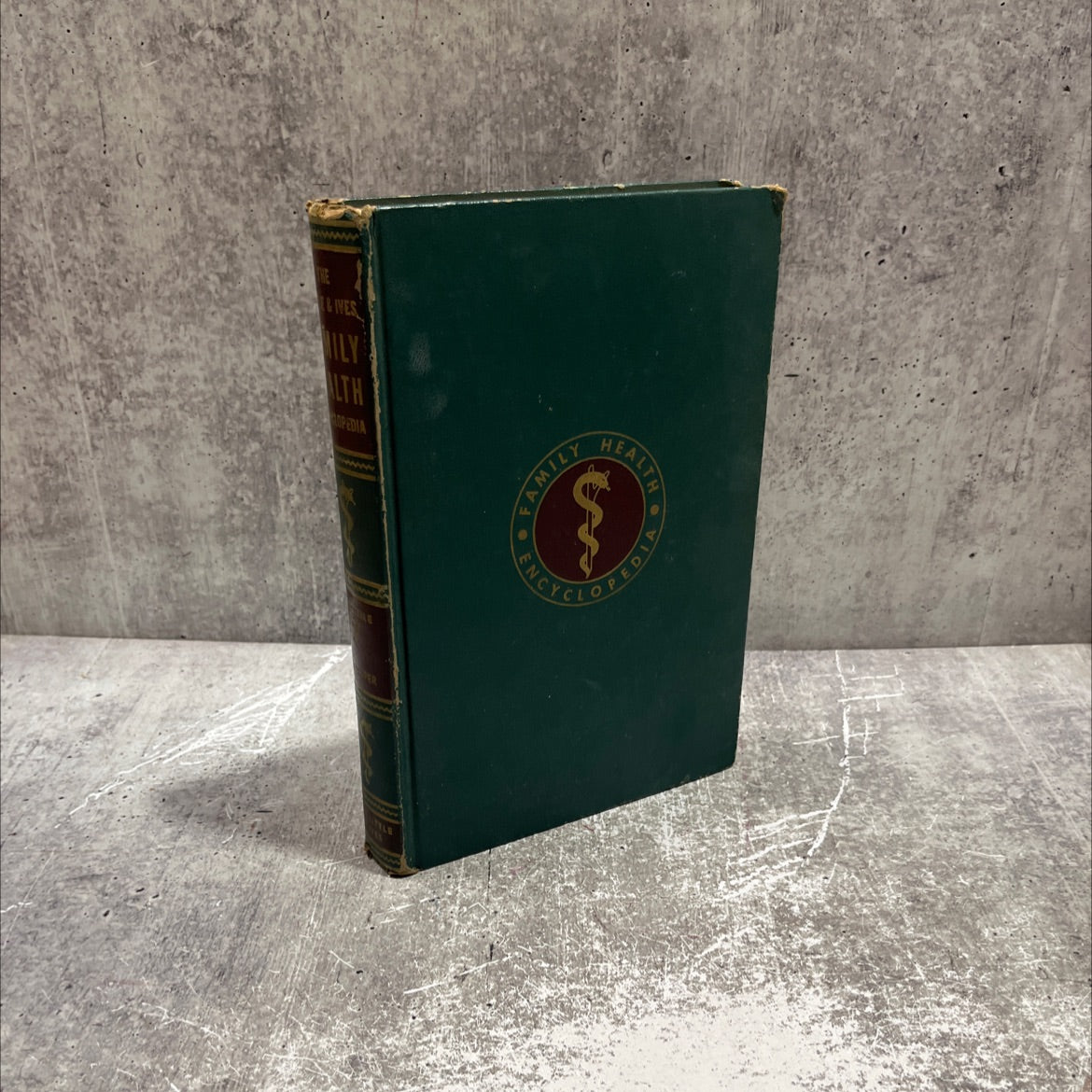 little & ives family health encyclopedia book, by randolph lee clark jr, russell w cumley, 1956 Hardcover image 1