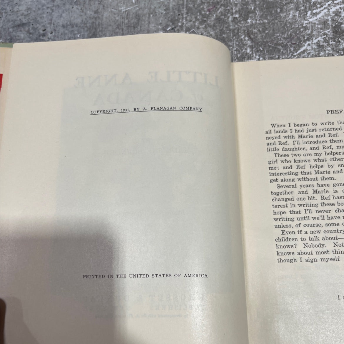 little anne of canada book, by madeline brandeis, 1931 Hardcover image 3