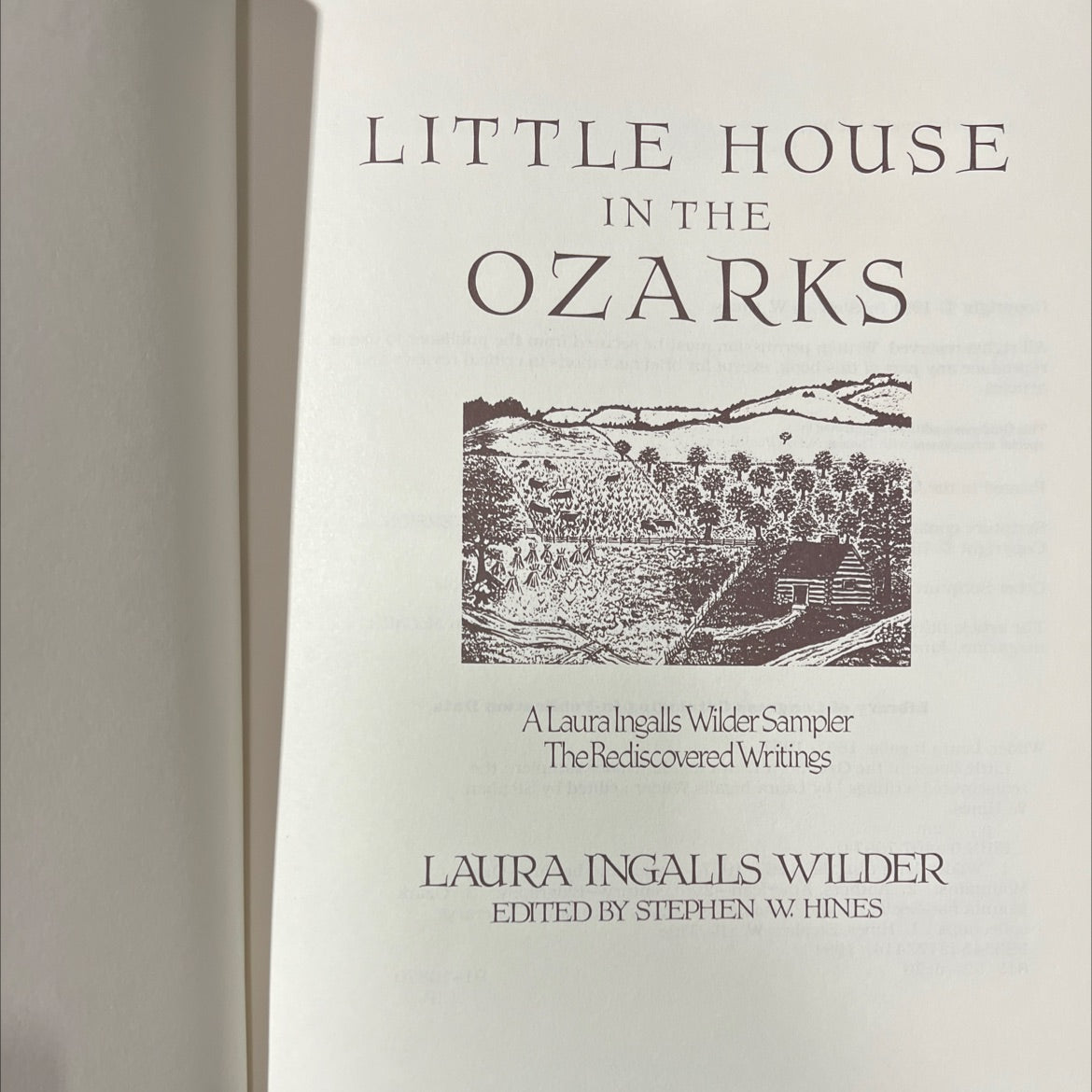 little house in the ozarks a laura ingalls wilder sampler the rediscovered writings book, by laura ingalls wilder, 1991 image 2