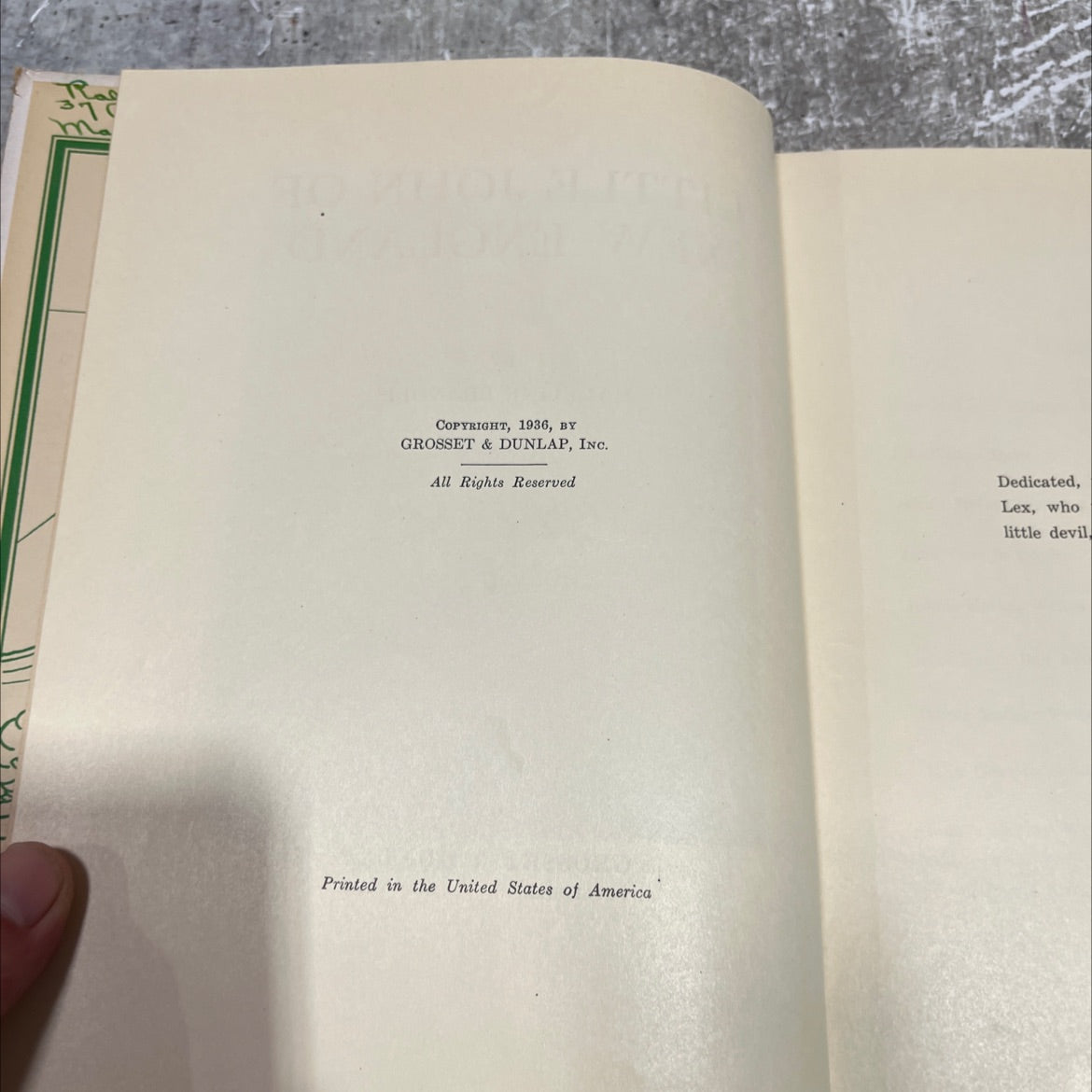 little john of new england book, by madeline brandeis, 1936 Hardcover image 3