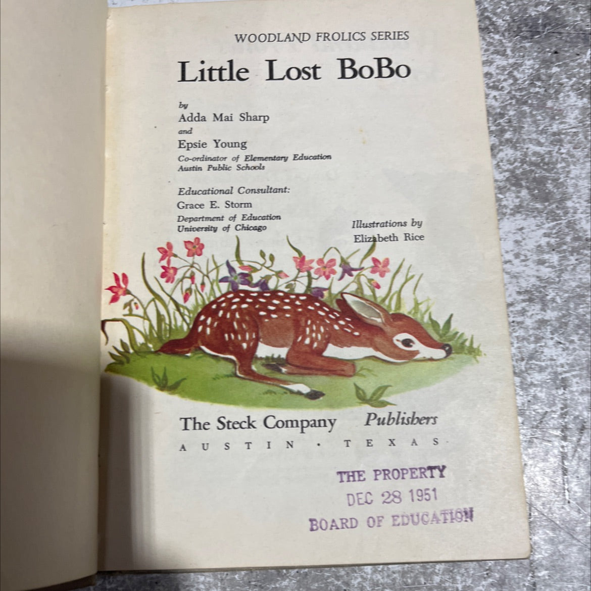 little lost bobo book, by Adda Mai Sharp, 1951 Hardcover image 2