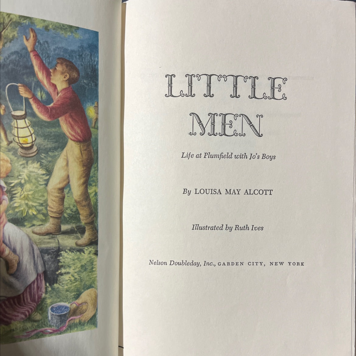 little men life at plumfield with jo's boys book, by louisa may alcott, 1955 Hardcover image 2