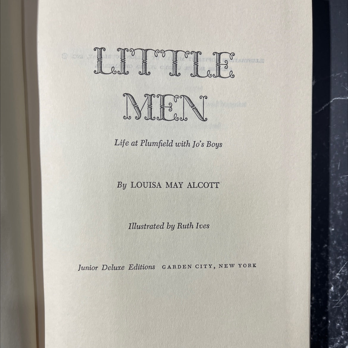 little men life at plumfield with jo's boys book, by louisa may alcott, 1955 Hardcover image 2